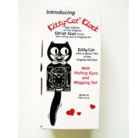 Urban Outfitters Ocean Waves Kitty-Cat Kit-Cat clock Kat Klock - Picture 4 of 4